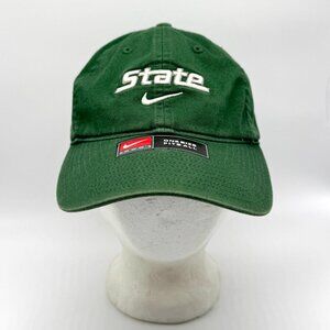 VTG Michigan State University Nike Team Strapback Deadstock Center Swoosh MSU